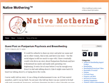 Tablet Screenshot of nativemothering.com